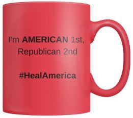 HealAmerica: Red Republican Coffee Mug (Basic Logo)