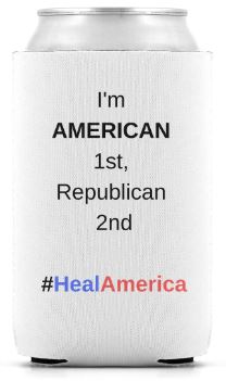 HealAmerica: Republican Can Sleeve (Colored Logo)