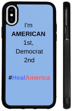 HealAmerica: Democrat iPhone X Phone Case (Colored Logo)