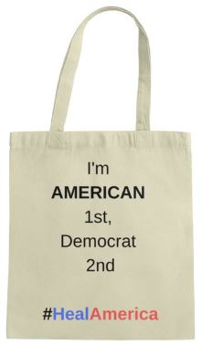 HealAmerica: Democrat Tote Bag (Colored Logo)