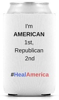 HealAmerica: Republican Can Sleeve (Colored Logo)