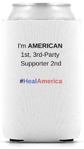 HealAmerica: 3rd-Party Supporter Can Sleeve (Colored Logo)