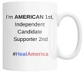HealAmerica: Independent Candidate Supporter Coffee Mug (White)