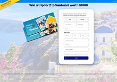 Win A Trip For 2 To Santorini, Worth $1000! Win A Trip For 2 To Santorini, Worth $1000!